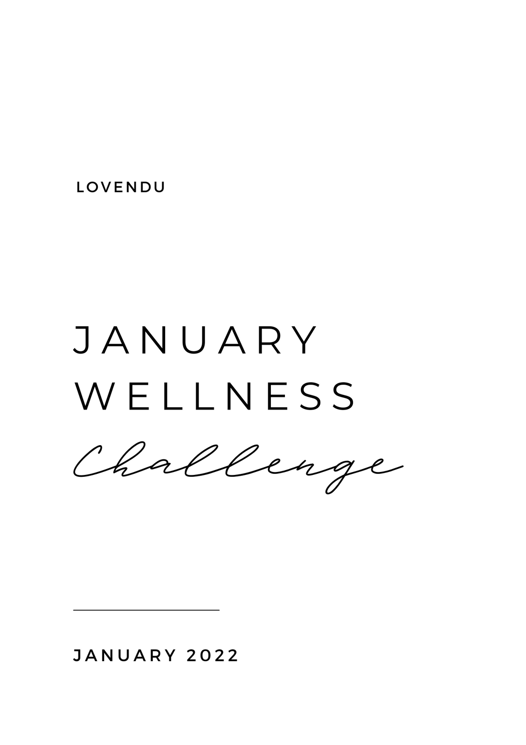 Printable: January Wellness Challenge, Lovendu, Printable, printable-january-wellness-challenge, - Lovendu