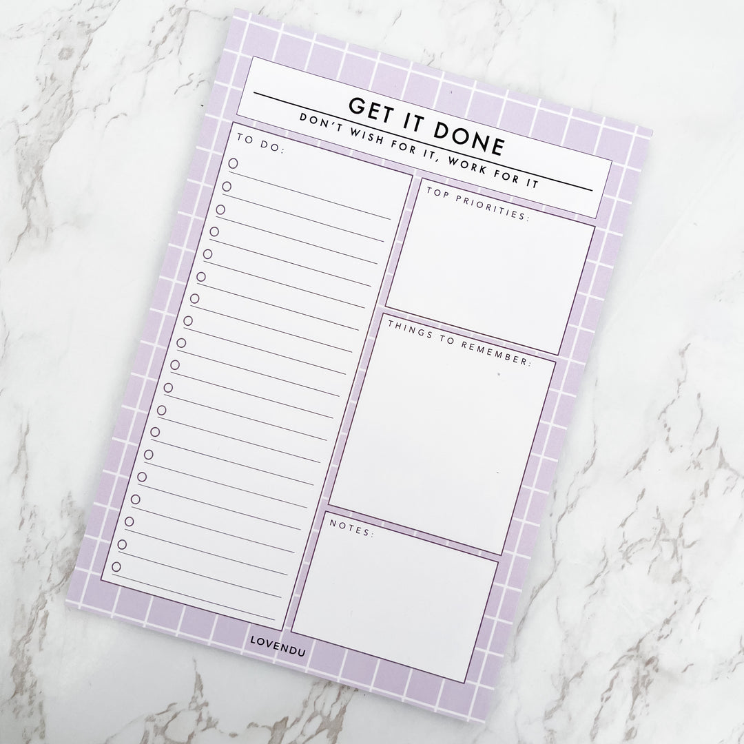 Mini Productivity Planner Pad, Lovendu, Notepad, mini-productivity-pad, font, notepad, paper, paper product, planner, productivity, stationary, text - Lovendu